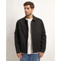 AERE - Organic Cotton Trucker Jacket - Coats & Jackets (Black) Organic Cotton Trucker Jacket