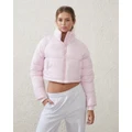 Cotton On Body - The Mother Puffer Cropped Jacket - Coats & Jackets (PINK) The Mother Puffer Cropped Jacket