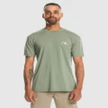 Quiksilver - Mens Lap Time T Shirt - Tops (SEA SPRAY) Mens Lap Time T Shirt