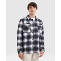 Tarocash - Ontario Check Shacket - T-Shirts & Singlets (BLACK) Ontario Check Shacket