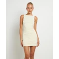 Alice In The Eve - Lena Ruched Slinky Mini Dress - Dresses (BUTTER) Lena Ruched Slinky Mini Dress