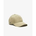 Lacoste - Unisex Organic Cotton Twill Cap - Headwear (NEUTRALS) Unisex Organic Cotton Twill Cap