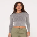 Rusty - Solace Long Sleeve Knitted Top - Jumpers & Cardigans (GRD) Solace Long Sleeve Knitted Top