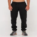 Rusty - One Hit Wonder Straight Fit Trackpant - Pants (BLK) One Hit Wonder Straight Fit Trackpant