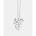 Karen Walker - Superlove Bow Necklace - Jewellery (Sterling Silver) Superlove Bow Necklace