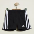 adidas Sportswear - Essentials 3 Stripes Shorts Kids - Shorts (Black & White) Essentials 3-Stripes Shorts - Kids
