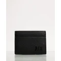 Armani Exchange - Iconic Exclusive Credit Card Holder - Wallets (Nero Black) Iconic Exclusive Credit Card Holder