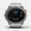 Garmin - Fenix 7 Pro - Smart Watches (Sapphire, Titanium, Gray & Orange) Fenix 7 Pro