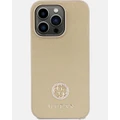 Guess - iPhone 15 Pro Max 4G Diamond Smooth Phone Case - Tech Accessories (Gold) iPhone 15 Pro Max 4G Diamond Smooth Phone Case