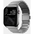 Nomad - Apple Watch (42 49mm) Titanium Band Silver Hardware - Watches (Silver) Apple Watch (42-49mm) Titanium Band Silver Hardware