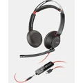Poly - Personal Computer Blackwire 5220 Wired Stereo On Ear USB Headphone - Tech Accessories (Black) Personal Computer Blackwire 5220 Wired Stereo On-Ear USB Headphone