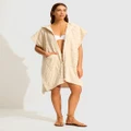 Seafolly - Spring Festival Towel Poncho - Towels (Sand) Spring Festival Towel Poncho