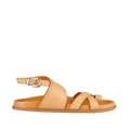 Sol Sana - Vesper Footbed - Sandals (Tan/Silver) Vesper Footbed