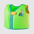Speedo - Character Printed Float Vest Babies Kids - Swimming / Towels (Chima Azure Blue & Fluro Green) Character Printed Float Vest - Babies-Kids