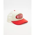 Deus Ex Machina - Ballpark Trucker Cap - Headwear (Red Combo) Ballpark Trucker Cap