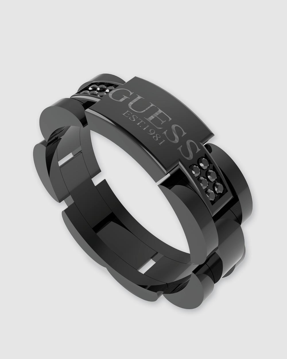 Guess - Flat Ring - Jewellery (Black) Flat Ring