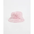 Insight - Fuzzy Bucket Hat - Headwear (PINK) Fuzzy Bucket Hat
