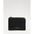 Kate Spade - Ava Zip Bi Fold Wallet - Wallets (Black) Ava Zip Bi-Fold Wallet