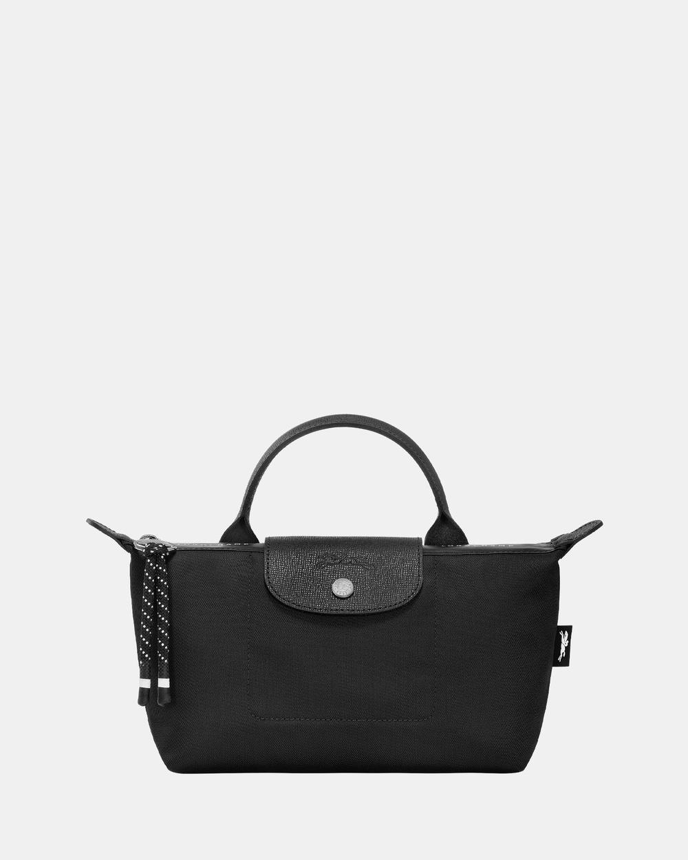 Longchamp - Le Pliage Energy Clutch Recycled Canvas - Handbags (Black) Le Pliage Energy Clutch - Recycled Canvas