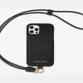 Maison De Sabre - Sling Phone Case (iPhone 12 Pro) - Tech Accessories (Black) Sling Phone Case (iPhone 12 Pro)