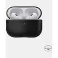 Nomad - Apple AirPods Pro 2 Modern Leather Case - Tech Accessories (Black) Apple AirPods Pro 2 Modern Leather Case