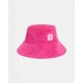 Seafolly - Coco Beach Terry Bucket Hat - Hats (Fuchsia) Coco Beach Terry Bucket Hat