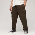 Superdry - Relaxed Cargo Joggers - Pants (Dusk Brown) Relaxed Cargo Joggers