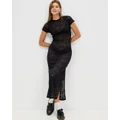 Afends - Poet Recycled Lace Maxi Dress - Dresses (Black) Poet Recycled Lace Maxi Dress