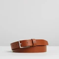 Calvin Klein - Formal 3.5cm Belt - Belts (Cognac) Formal 3.5cm Belt