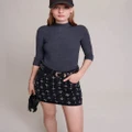 Maje - Jicroix Skirt - Skirts (BLACK) Jicroix Skirt