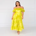 Talulah - Florence Midi Dress - Printed Dresses (yellow) Florence Midi Dress