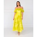 Talulah - Florence Midi Dress - Printed Dresses (yellow) Florence Midi Dress