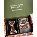 Peggy and Finn - Grass Tree Bow Tie Gift Box - Ties & Cufflinks (Black) Grass Tree Bow Tie Gift Box