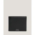 Tommy Hilfiger - Premium Leather Small Credit Card Wallet - Wallets (Black) Premium Leather Small Credit Card Wallet