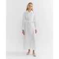 Jag - Natasha Long Sleeve Linen Shirt Dress - Dresses (white) Natasha Long Sleeve Linen Shirt Dress