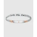 Maserati - Silver with Rose Gold Accent 22cm Bracelet - Jewellery (Silver) Silver with Rose Gold Accent 22cm Bracelet