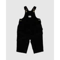 Rock Your Baby - Cord Baby Overalls Babies - All onesies (Black Wash) Cord Baby Overalls - Babies