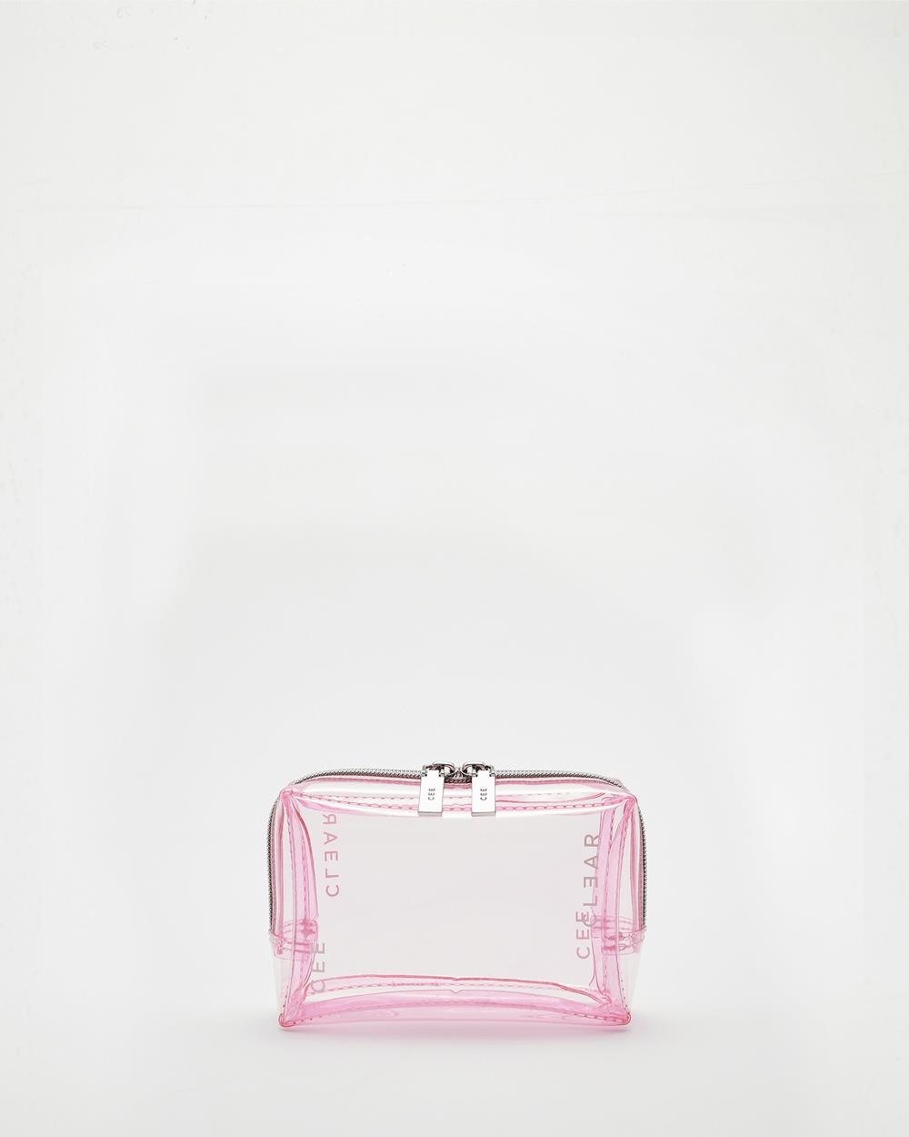 CEE CLEAR - Mini Blush Cosmetic Case - Bags & Tools (Blush) Mini Blush Cosmetic Case