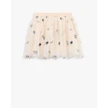 Country Road - Embroidered Tulle Skirt - Skirts (White) Embroidered Tulle Skirt