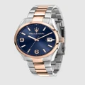 Maserati - Attrazione 43mm Two Tone Watch - Watches (Silver) Attrazione 43mm Two Tone Watch