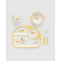 Purebaby - Dinnerware Set Safari Babies - Nursing & Feeding (Safari Animals) Dinnerware Set- Safari-Babies