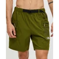 The North Face - Class V Pathfinder Belt Shorts - Shorts (Forest Olive) Class V Pathfinder Belt Shorts