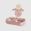Alimrose - Asleep Awake Baby Doll Carrier Set - Dolls (Pink) Asleep Awake Baby Doll Carrier Set