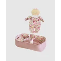 Alimrose - Asleep Awake Baby Doll Carrier Set - Dolls (Pink) Asleep Awake Baby Doll Carrier Set