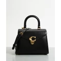 Coach - Luxe Refined Calf Leather Sammy Top Handle Bag - Handbags (Black) Luxe Refined Calf Leather Sammy Top Handle Bag