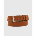 Oxford - Luther Suede Leather Belt - Belts (Brown Medium) Luther Suede Leather Belt