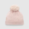 Purebaby - Cashmere Beanie - Headwear (Pale Pink Melange) Cashmere Beanie