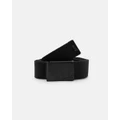 Pull&Bear - Black Stwd Fabric Belt - Belts (Black) Black Stwd Fabric Belt