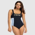Roxy - Roxy Active High Leg One Piece Swimsuit For Women - One-Piece / Swimsuit (ANTHRACITE) Roxy Active High Leg One Piece Swimsuit For Women