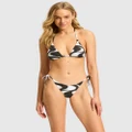 Seafolly - Wavelength Tie Side Rio Bikini Bottom - Bikini Bottoms (Black) Wavelength Tie Side Rio Bikini Bottom